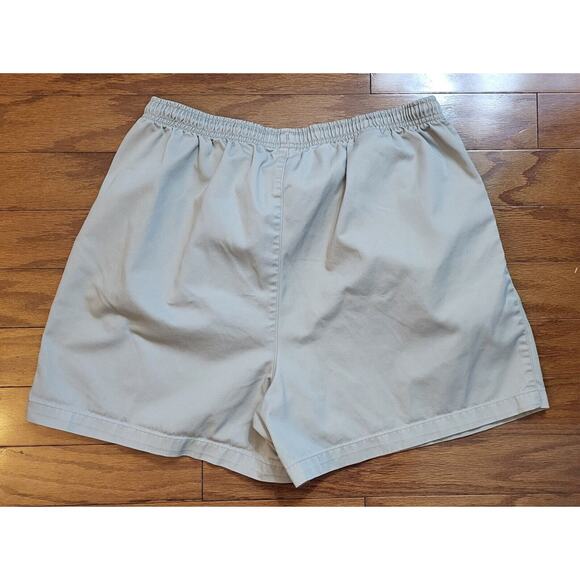 Lands End Womens Khaki Shorts Elastic Waist Drawstring Size 18 - Picture 2 of 10